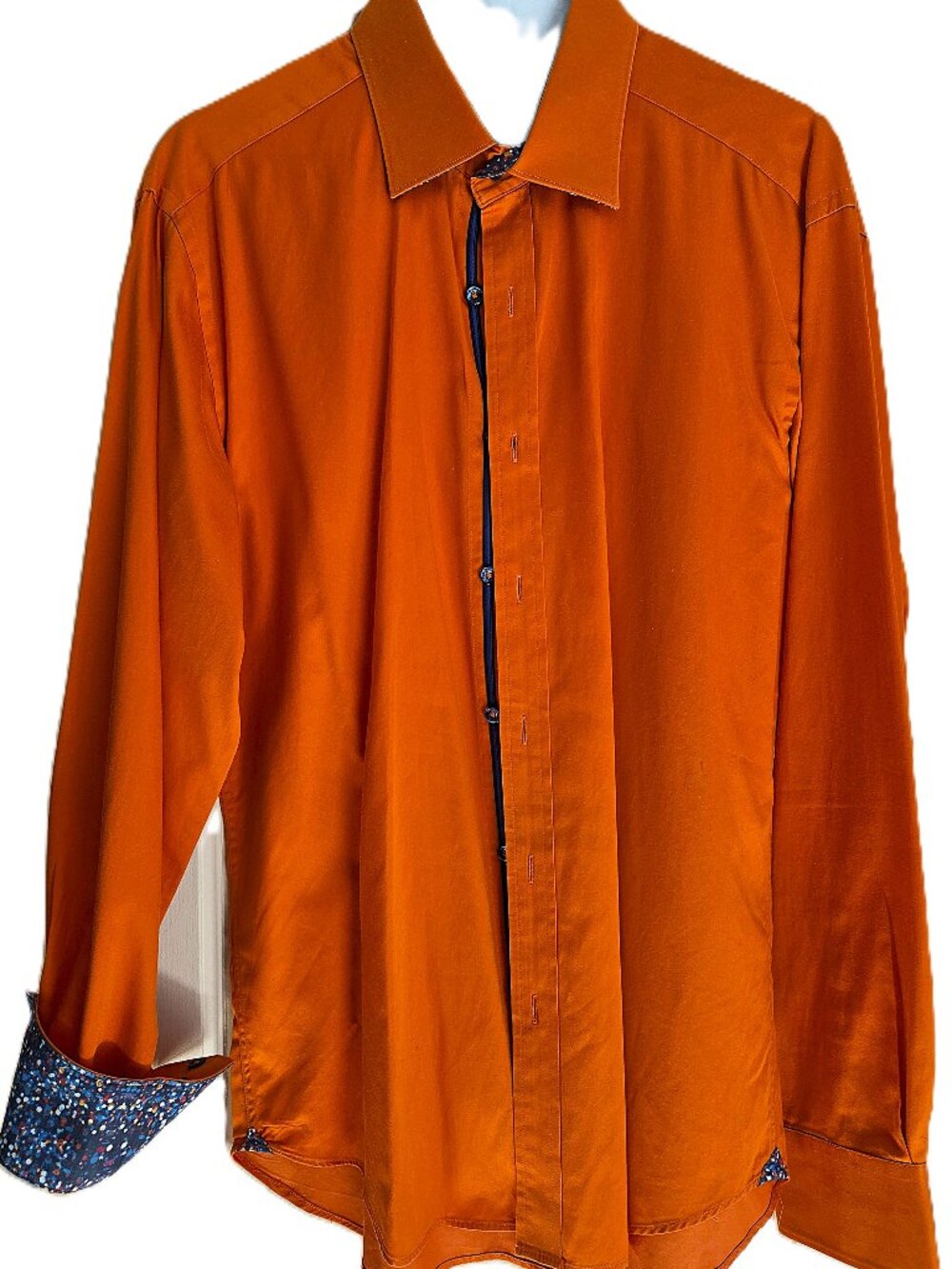 Bugatchi Uomo Men’s Long-Sleeve Shirt – Size Large – Excellent Condition